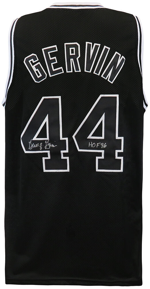 George Gervin Signed Black Custom Basketball Jersey w/HOF'96 - GERJRY208 - George Gervin Signed Black Custom Basketball Jersey w/HOF'96 product image