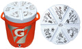 New York Giants SB XXI / XXV Team Signed Gatorade 10 Gallon Orange Dispenser Cooler (28 Sigs) - GIAOTH300 - New York Giants SB XXI / XXV Team Signed Gatorade 10 Gallon Orange Dispenser Cooler (28 Sigs) product image