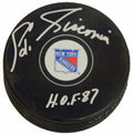 Ed Giacomin Signed New York Rangers Logo Hockey Puck w/HOF 87 - GIAPUC400 - Ed Giacomin Signed New York Rangers Logo Hockey Puck w/HOF 87 product image