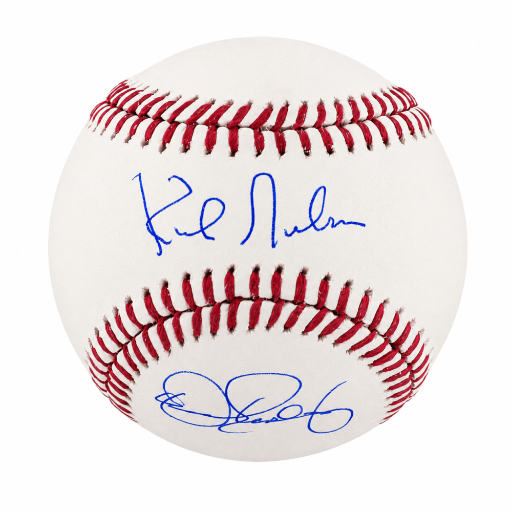 Kirk Gibson & Dennis Eckersley Dual Signed Rawlings Official MLB Baseball - GIBBSB112 - Kirk Gibson & Dennis Eckersley Dual Signed Rawlings Official MLB Baseball product image