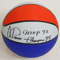 Artis Gilmore Signed Red, White & Blue Basketball w/72 MVP & 75 Champs - GILBSK200 - Artis Gilmore Signed Red, White & Blue Basketball w/72 MVP & 75 Champs product image