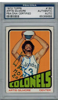 Artis Gilmore Signed Colonels 1972-73 Topps Rookie Card #180 w/HOF 2011 PSA/DNA - GILCAR200 - Artis Gilmore Signed Colonels 1972-73 Topps Rookie Card #180 w/HOF 2011 PSA/DNA product image