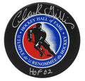 Clark Gillies Signed Hall of Fame Logo Hockey Puck w/HOF'02 - GILPUC402 - Clark Gillies Signed Hall of Fame Logo Hockey Puck w/HOF'02 product image