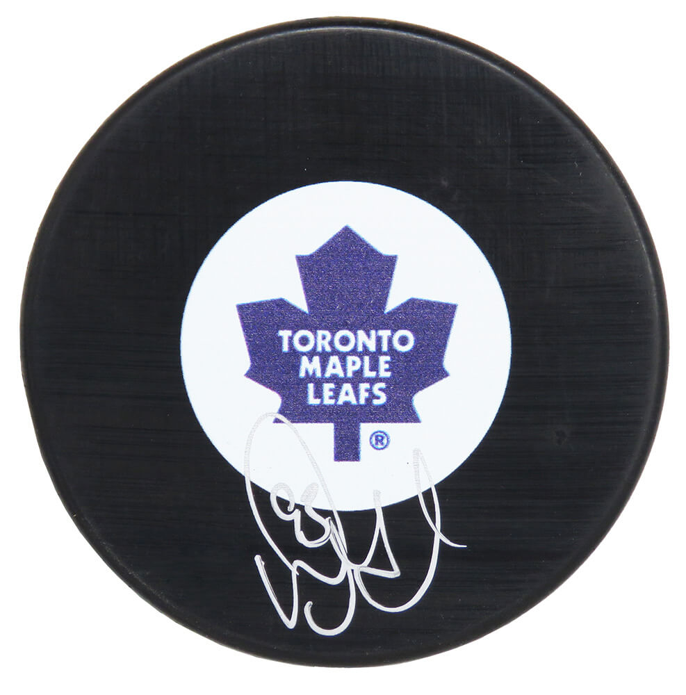 Doug Gilmour Signed Toronto Maple Leafs Logo Hockey Puck - GILPUC410 - Doug Gilmour Signed Toronto Maple Leafs Logo Hockey Puck product image