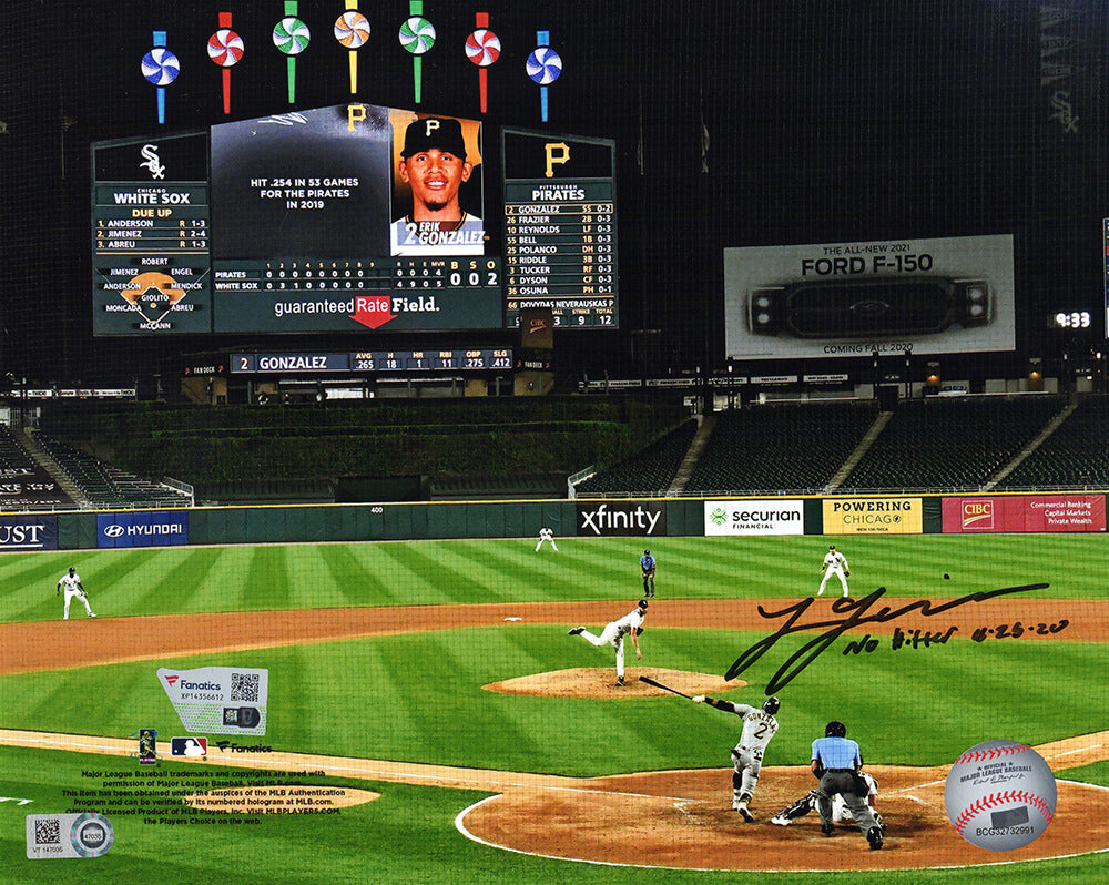 Lucas Giolito Signed Chicago White Sox No Hitter Last Pitch 8x10 Photo w/No Hitter 8-25-20 - (Fanatics) - GIO08P100 - Lucas Giolito Signed Chicago White Sox No Hitter Last Pitch 8x10 Photo w/No Hitter 8-25-20 - (Fanatics) product image