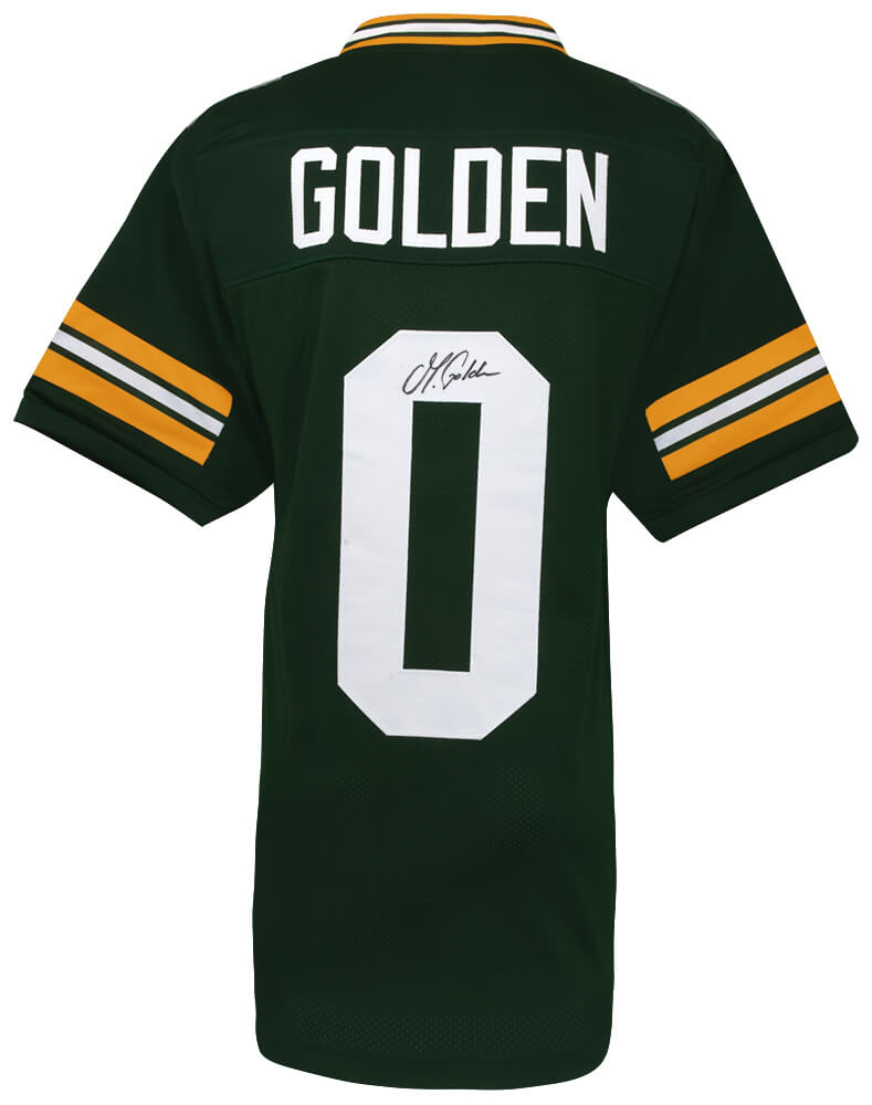 Matthew Golden Signed Green Custom Football Jersey - GOLJRY310 - Matthew Golden Signed Green Custom Football Jersey product image