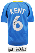 Brett Goldstein (Roy Kent) Signed Blue Custom Soccer Jersey - GOLJRY500 - Brett Goldstein (Roy Kent) Signed Blue Custom Soccer Jersey product image