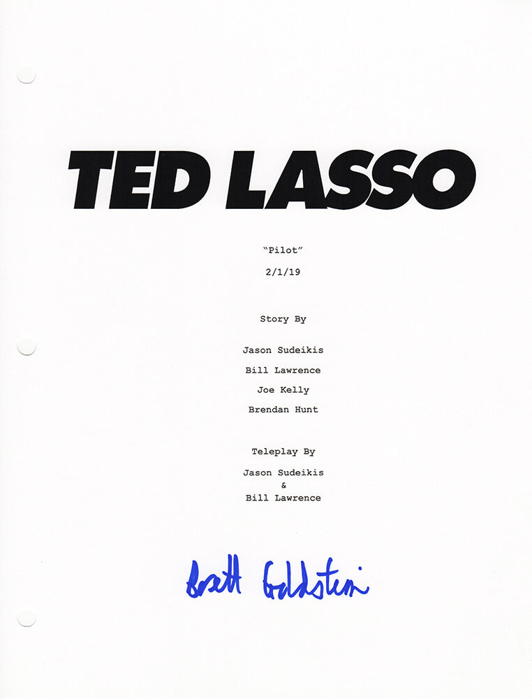 Brett Goldstein (Roy Kent) Signed Ted Lasso Pilot Episode Script Cover Sheet - GOLOTH500 - Brett Goldstein (Roy Kent) Signed Ted Lasso Pilot Episode Script Cover Sheet product image