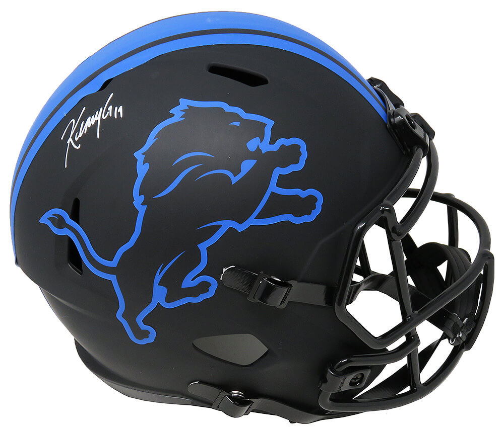 Kenny Golladay Signed Detroit Lions Eclipse Black Matte Riddell Speed Full Size Replica Helmet - GOLREP302 - Kenny Golladay Signed Detroit Lions Eclipse Black Matte Riddell Speed Full Size Replica Helmet product image