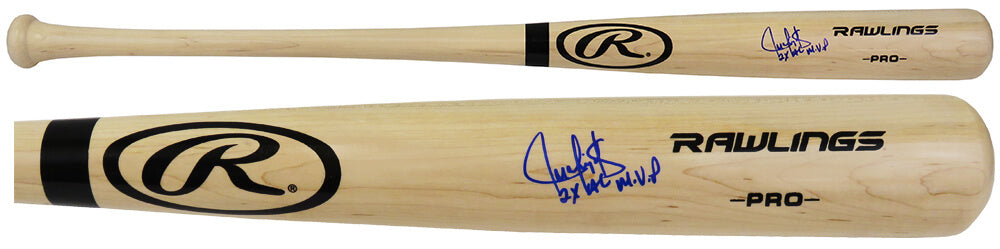 Juan Gonzalez Signed Rawlings Pro Blonde Baseball Bat w/2x AL MVP - GONBAT100 - Juan Gonzalez Signed Rawlings Pro Blonde Baseball Bat w/2x AL MVP product image