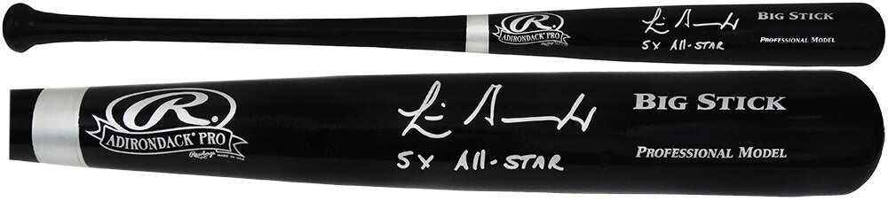Luis Gonzalez Signed Rawlings Big Stick Black Baseball Bat w/5x All Star - GONBAT111 - Luis Gonzalez Signed Rawlings Big Stick Black Baseball Bat w/5x All Star product image
