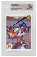 Juan Gonzalez Signed Texas Rangers 1990 Upper Deck Rookie Baseball Card #72 - (Beckett Encapsulated) - GONCAR124 - Juan Gonzalez Signed Texas Rangers 1990 Upper Deck Rookie Baseball Card #72 - (Beckett Encapsulated) product image