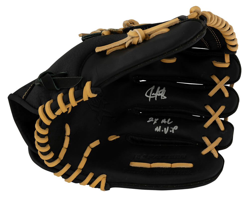 Juan Gonzalez Signed Franklin ProFlex Black Baseball Fielders Glove w/2x AL MVP - GONGLV101 - Juan Gonzalez Signed Franklin ProFlex Black Baseball Fielders Glove w/2x AL MVP product image