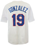 Juan Gonzalez Signed White Custom Baseball Jersey w/2x AL MVP - GONJRY100 - Juan Gonzalez Signed White Custom Baseball Jersey w/2x AL MVP product image