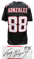Tony Gonzalez Signed Black Custom Football Jersey - GONJRY301 - Tony Gonzalez Signed Black Custom Football Jersey product image