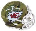 Tony Gonzalez Signed Kansas City Chiefs CAMO Riddell Speed Mini Helmet - GONMIN302 - Tony Gonzalez Signed Kansas City Chiefs CAMO Riddell Speed Mini Helmet product image