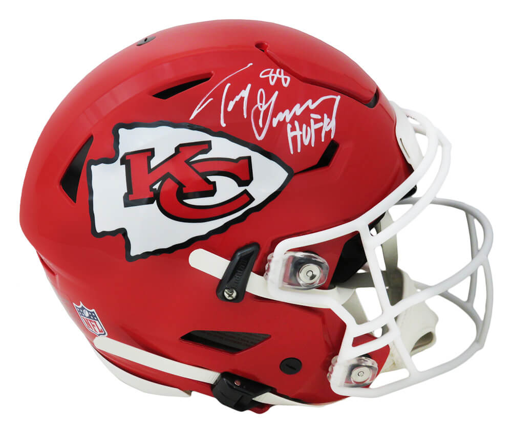 Tony Gonzalez Signed Kansas City Chiefs SpeedFlex Riddell Speed Authentic Helmet w/HOF'19 - GONPRO300 - Tony Gonzalez Signed Kansas City Chiefs SpeedFlex Riddell Speed Authentic Helmet w/HOF'19 product image