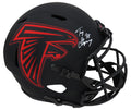 Tony Gonzalez Signed Atlanta Falcons Eclipse Black Matte Riddell Full Size Speed Replica Helmet - GONREP306 - Tony Gonzalez Signed Atlanta Falcons Eclipse Black Matte Riddell Full Size Speed Replica Helmet product image