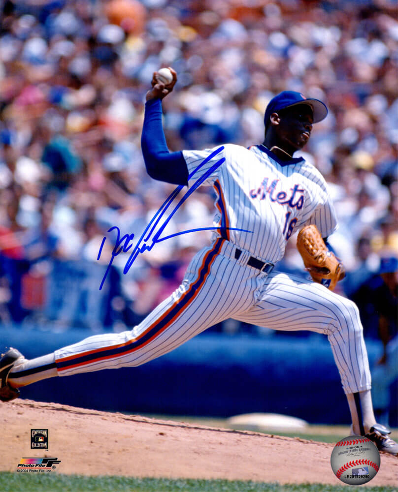 Dwight "Doc" Gooden Signed New York Mets Action 8x10 Photo - GOO08P106 - Dwight "Doc" Gooden Signed New York Mets Action 8x10 Photo product image