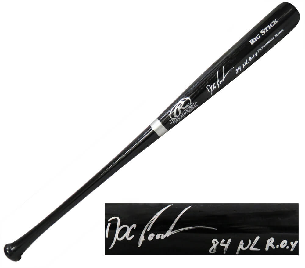 Dwight Gooden Signed Rawlings Black Big Stick Baseball Bat w/84 NL ROY - GOOBAT100 - Dwight Gooden Signed Rawlings Black Big Stick Baseball Bat w/84 NL ROY product image