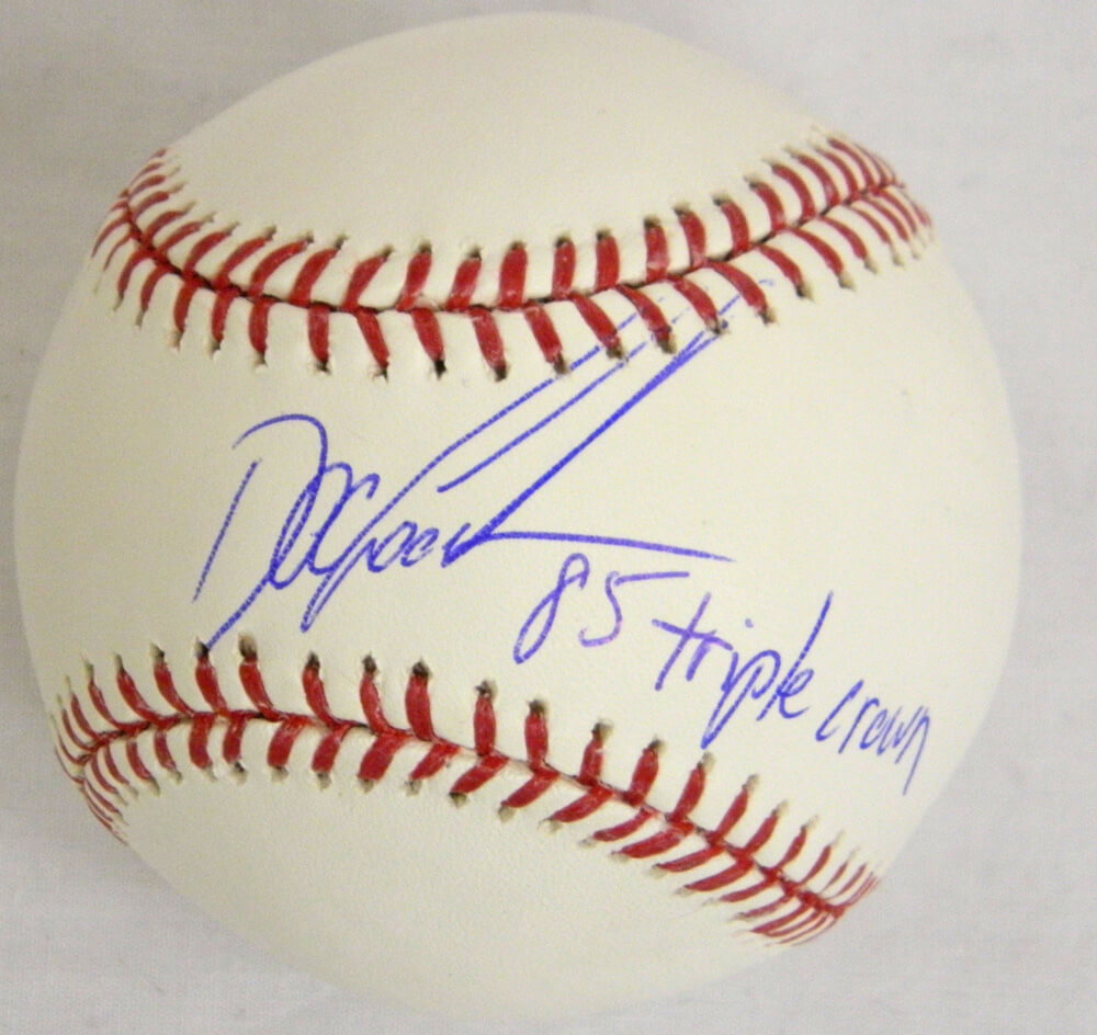 Dwight "Doc" Gooden Signed Official MLB Baseball w/85 Triple Crown - GOOBSB104 - Dwight "Doc" Gooden Signed Official MLB Baseball w/85 Triple Crown product image