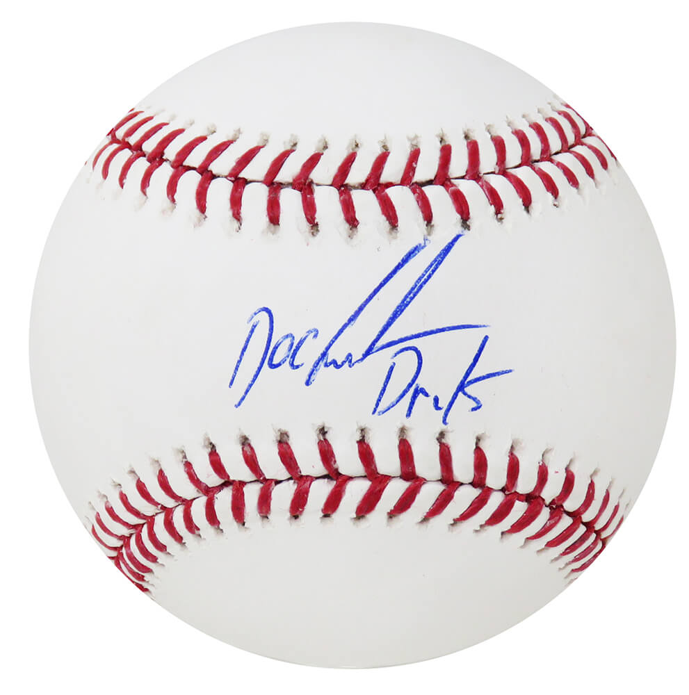 Dwight "Doc" Gooden Signed Official MLB Baseball w/Dr. K - GOOBSB105 - Dwight "Doc" Gooden Signed Official MLB Baseball w/Dr. K product image