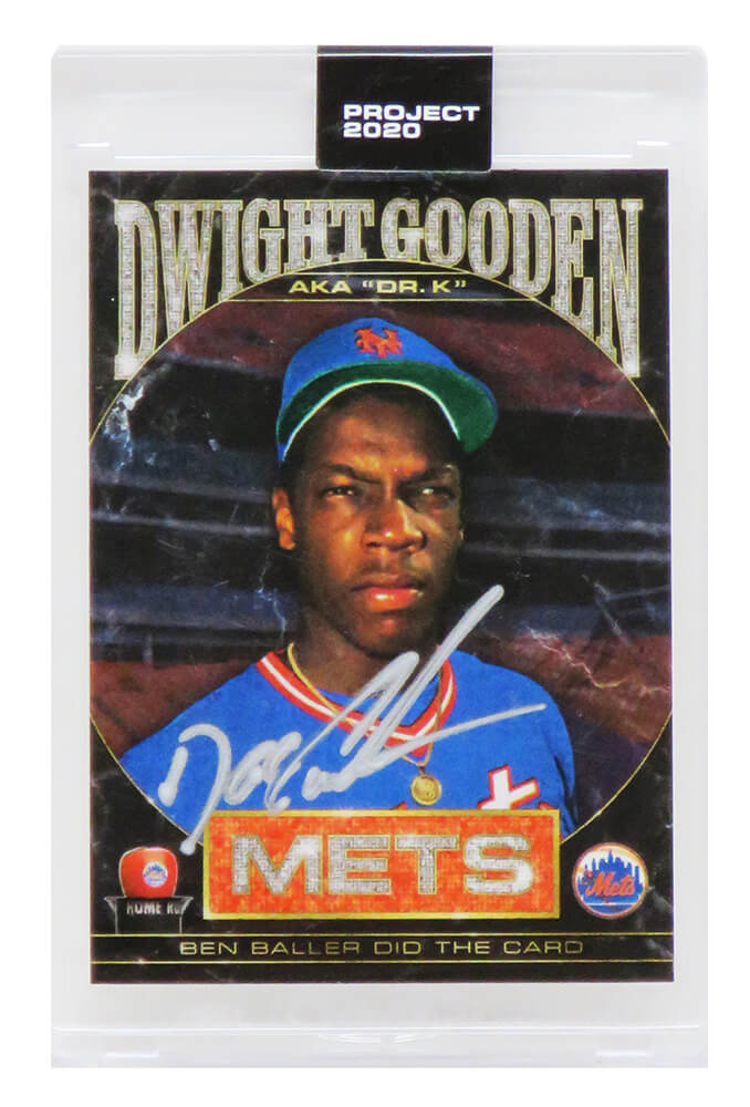 Dwight Gooden Signed New York Mets Topps Project 2020 Card #86 (Ben Baller - Artist) - GOOCAR105 - Dwight Gooden Signed New York Mets Topps Project 2020 Card #86 (Ben Baller - Artist) product image