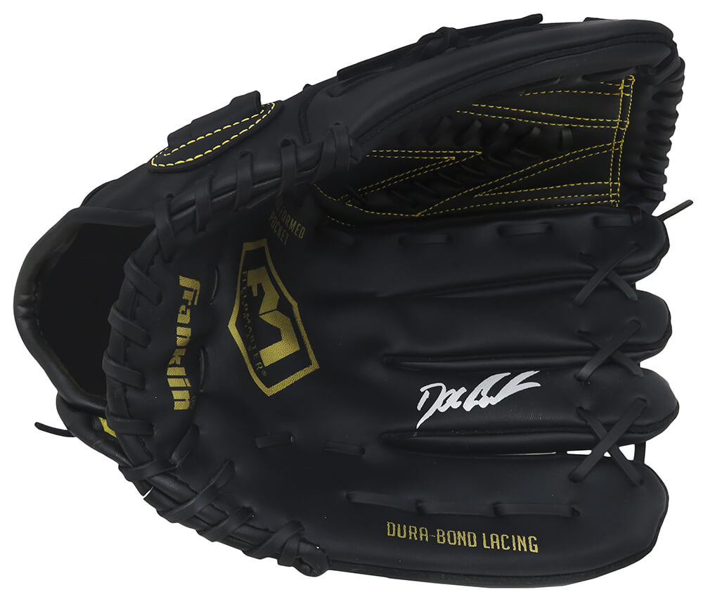 Dwight Gooden Signed Franklin Black Baseball Fielders Glove - GOOGLV102 - Dwight Gooden Signed Franklin Black Baseball Fielders Glove product image
