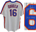 Dwight "Doc" Gooden Signed Mets White Cooperstown Jersey w/84 ROY, 85 CY - GOOJRY100 - Dwight "Doc" Gooden Signed Mets White Cooperstown Jersey w/84 ROY, 85 CY product image