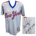 Dwight 'Doc' Gooden Signed New York Mets Grey Cooperstown Collection Majestic Replica Baseball Jersey w/85 NL Cy Young - GOOJRY103 - Dwight 'Doc' Gooden Signed New York Mets Grey Cooperstown Collection Majestic Replica Baseball Jersey w/85 NL Cy Young product image