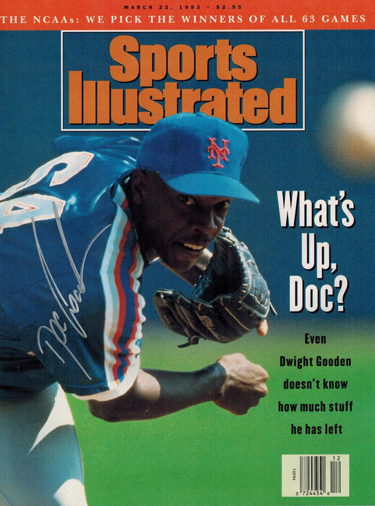 Dwight "Doc" Gooden Signed Mets "What's Up Doc?" Sports Illustrated 3/22/93 Original Magazine - GOOMAG101 - Dwight "Doc" Gooden Signed Mets "What's Up Doc?" Sports Illustrated 3/22/93 Original Magazine product image