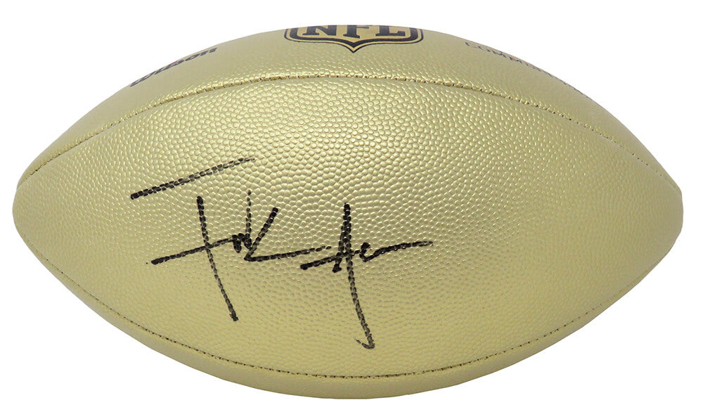 Frank Gore Signed Wilson Duke Gold Metallic NFL Full Size Replica Football - GORFTB302 - Frank Gore Signed Wilson Duke Gold Metallic NFL Full Size Replica Football product image