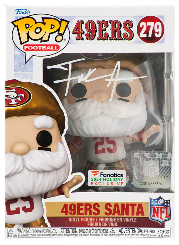 Frank Gore Signed San Francisco 49ers SANTA Funko Pop Doll #279 - GORFUN300 - Frank Gore Signed San Francisco 49ers SANTA Funko Pop Doll #279 product image