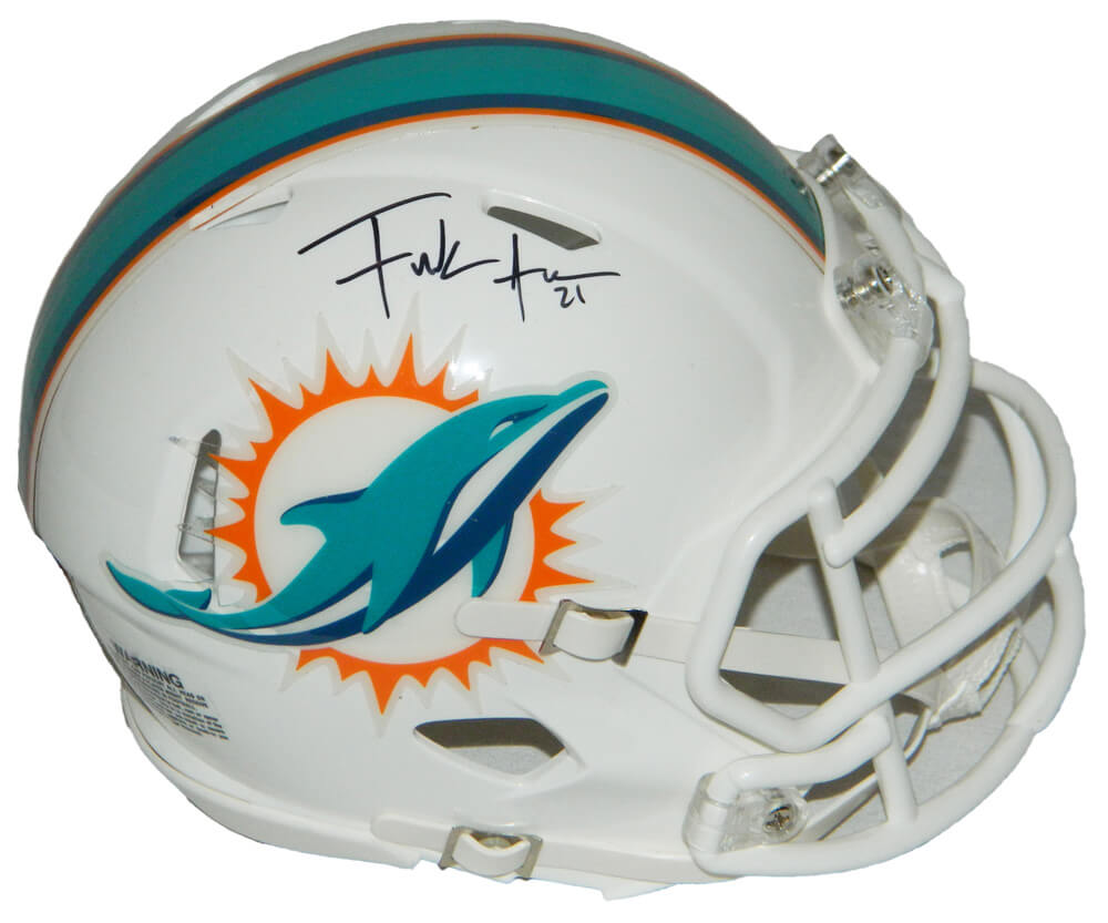 Frank Gore Signed Miami Dolphins Riddell Speed Mini Helmet - GORMIN302 - Frank Gore Signed Miami Dolphins Riddell Speed Mini Helmet product image