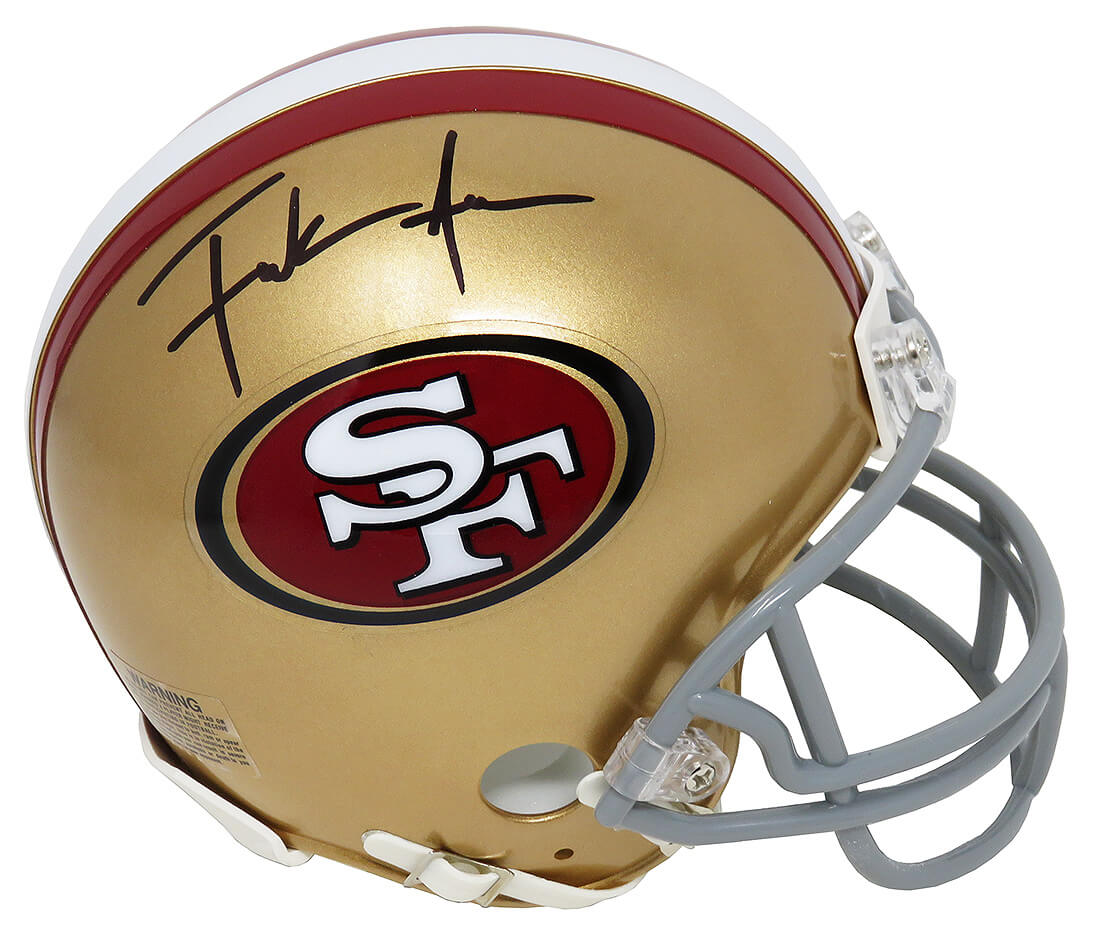 Frank Gore Signed San Francisco 49ers Throwback Riddell Mini Helmet - GORMIN303 - Frank Gore Signed San Francisco 49ers Throwback Riddell Mini Helmet product image