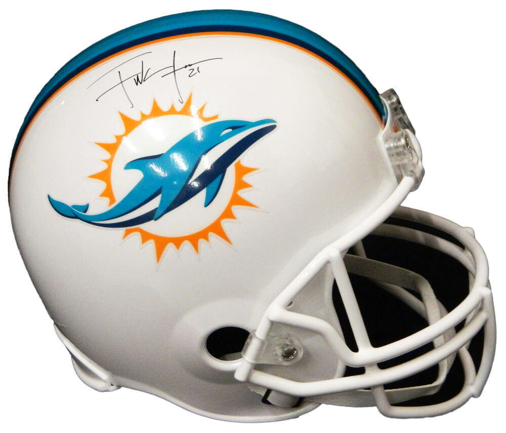 Frank Gore Signed Miami Dolphins Riddell Full-Size Replica Helmet - GORREP301 - Frank Gore Signed Miami Dolphins Riddell Full-Size Replica Helmet product image
