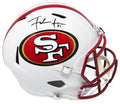 Frank Gore Signed San Francisco 49ers Flat White Matte Riddell Full Size Speed Replica Helmet - GORREP304 - Frank Gore Signed San Francisco 49ers Flat White Matte Riddell Full Size Speed Replica Helmet product image