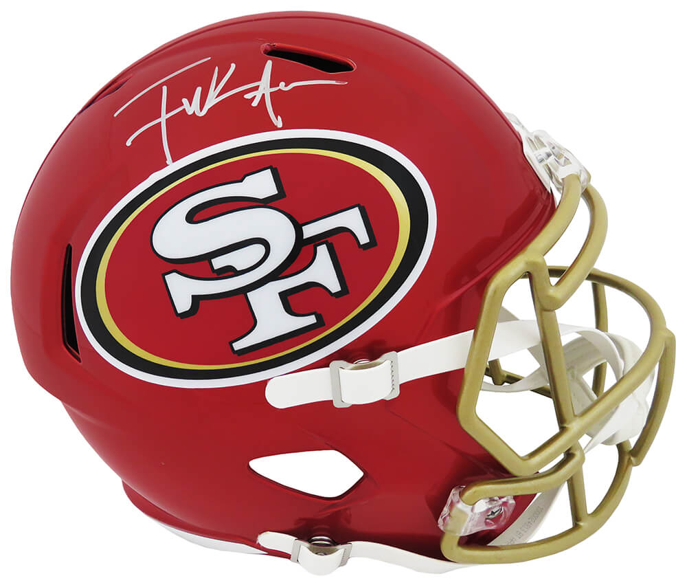 Frank Gore Signed San Francisco 49ers FLASH Riddell Full Size Speed Replica Helmet - GORREP308 - Frank Gore Signed San Francisco 49ers FLASH Riddell Full Size Speed Replica Helmet product image