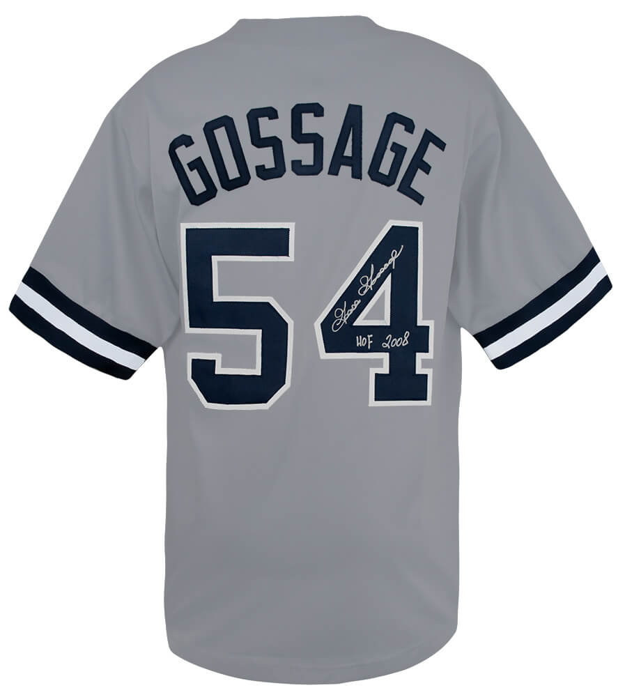 Goose Gossage Signed Grey Custom Baseball Jersey w/HOF 2008 - GOSJRY100 - Goose Gossage Signed Grey Custom Baseball Jersey w/HOF 2008 product image