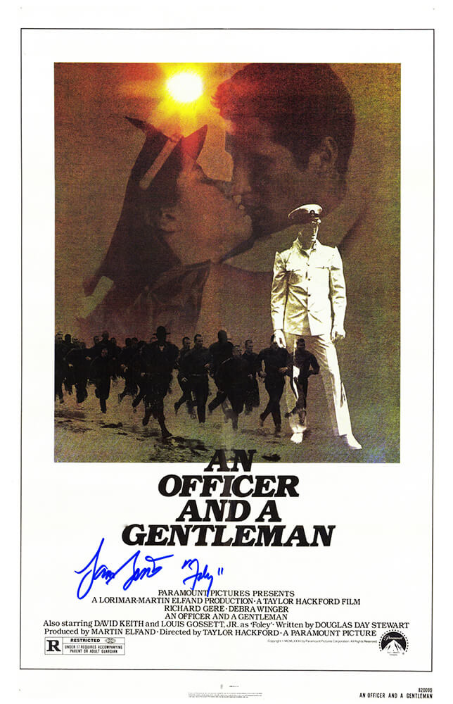 Louis Gossett Jr Signed An Officer & A Gentleman 11x17 Movie Poster w/Foley - GOSPST500 - Louis Gossett Jr Signed An Officer & A Gentleman 11x17 Movie Poster w/Foley product image