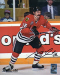 Michel Goulet Signed Chicago Blackhawks Red Jersey Action 8x10 Photo - GOU08P403 - Michel Goulet Signed Chicago Blackhawks Red Jersey Action 8x10 Photo product image