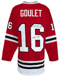 Michel Goulet Signed Red Custom Hockey Jersey w/HOF'98 - GOUJRY400 - Michel Goulet Signed Red Custom Hockey Jersey w/HOF'98 product image