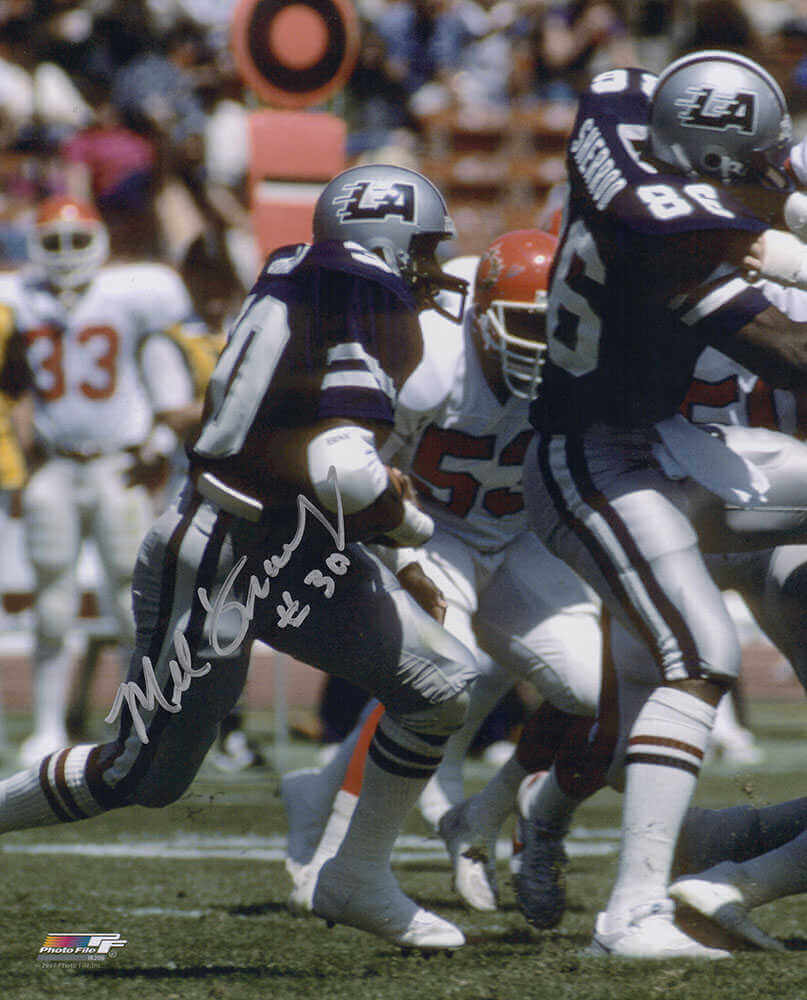Mel Gray Signed Los Angeles Express USFL Action 8x10 Photo - GRA08P333 - Mel Gray Signed Los Angeles Express USFL Action 8x10 Photo product image