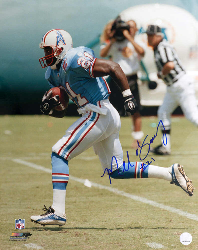 Mel Gray Signed Houston Oilers Blue Jersey Action 16x20 Photo - GRA16P311 - Mel Gray Signed Houston Oilers Blue Jersey Action 16x20 Photo product image
