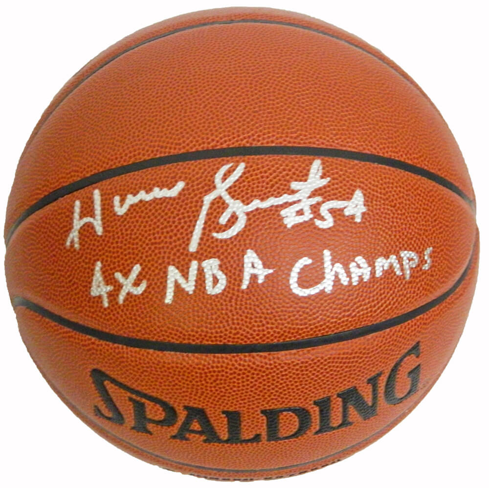 Horace Grant Signed Spalding Indoor/Outdoor Basketball w/4x NBA Champs - GRABSK202 - Horace Grant Signed Spalding Indoor/Outdoor Basketball w/4x NBA Champs product image