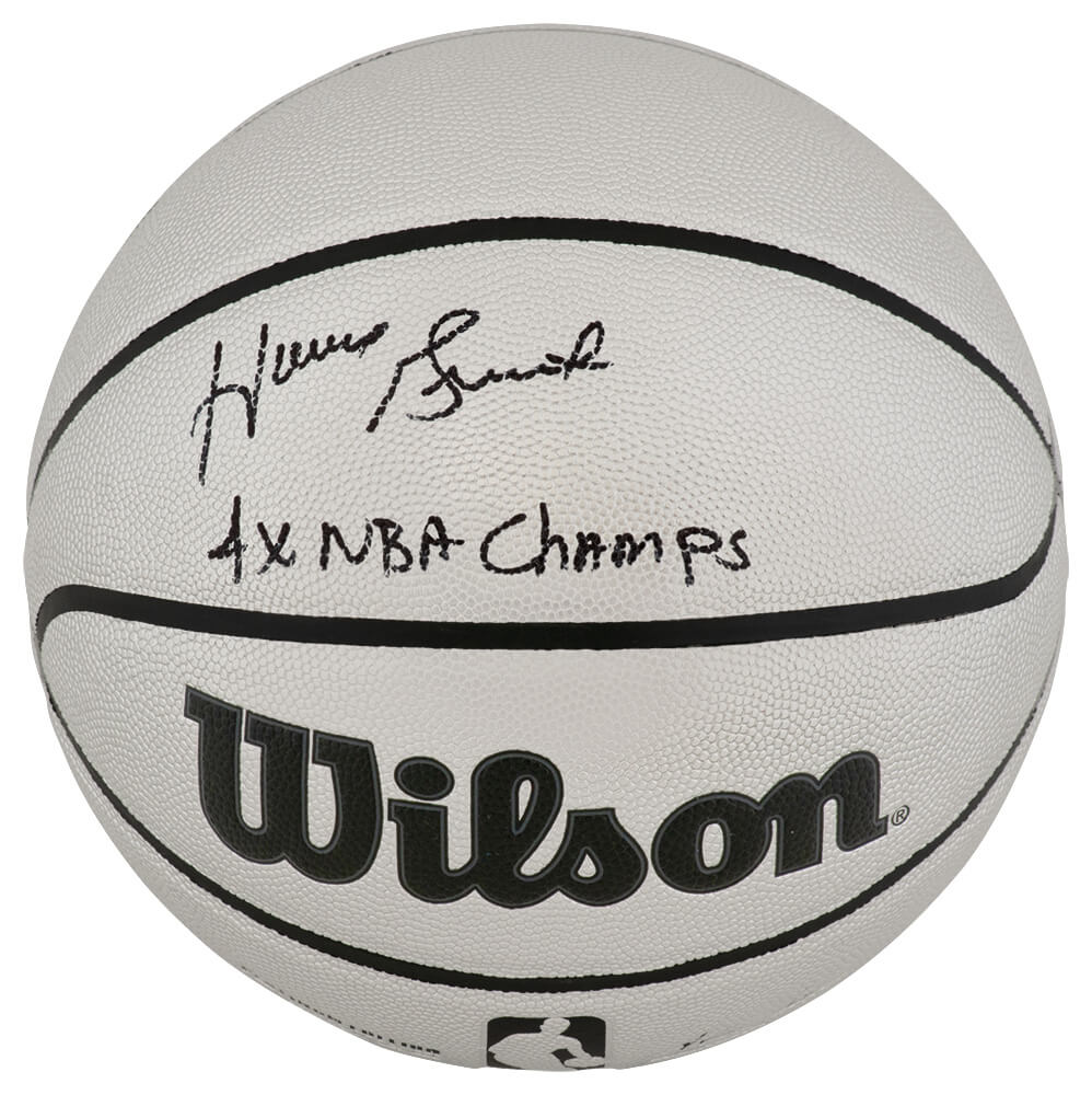Horace Grant Signed Wilson Platinum Full Size NBA Basketball w/4x NBA Champ - GRABSK206 - Horace Grant Signed Wilson Platinum Full Size NBA Basketball w/4x NBA Champ product image