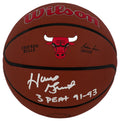 Horace Grant Signed Wilson Chicago Bulls Logo NBA Basketball w/3-Peat 91-93 - GRABSK208 - Horace Grant Signed Wilson Chicago Bulls Logo NBA Basketball w/3-Peat 91-93 product image
