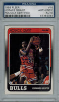 Horace Grant Signed Chicago Bulls 1988 Fleer Rookie Card #16 PSA/DNA - GRACAR200 - Horace Grant Signed Chicago Bulls 1988 Fleer Rookie Card #16 PSA/DNA product image