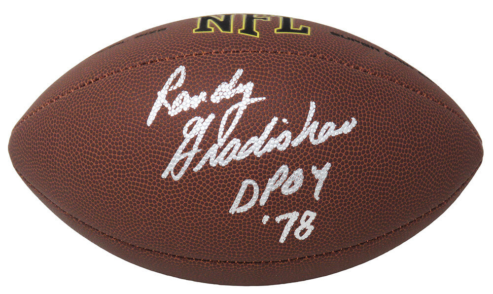 Randy Gradishar Signed Wilson Super Grip Full Size NFL Football w/DPOY'78 - GRAFTB311 - Randy Gradishar Signed Wilson Super Grip Full Size NFL Football w/DPOY'78 product image