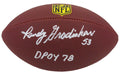 Randy Gradishar Signed Wilson Tailgate Full Size NFL Football w/DPOY'78 - GRAFTB312 - Randy Gradishar Signed Wilson Tailgate Full Size NFL Football w/DPOY'78 product image